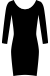 長袖ミニドレス