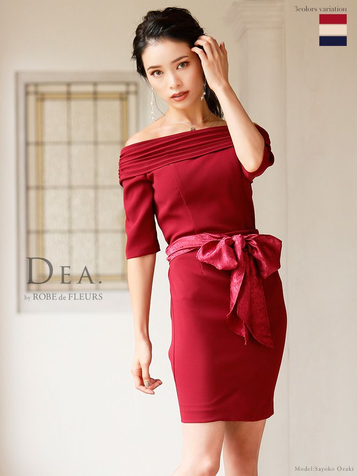 DEA.by ROBE de FLEURS/ディア】プリーツ 袖あり オフショルダー