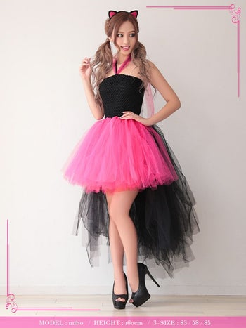 [ハロウィン コスプレ通販]ビビッドカラーキャット アニマル  ハロウィンコスプレ