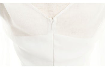 ディア バイ ローブドフルール [DEA] 1785 シフォン ロングスリーブ  バイカラー  ミニドレス