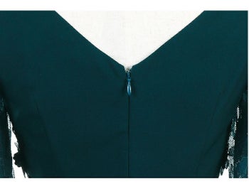 ROBEdeFLEURS Glossy[ローブドフルール グロッシー]レースアップ× バイカラー切替 ミニドレス[真優川咲][1884]