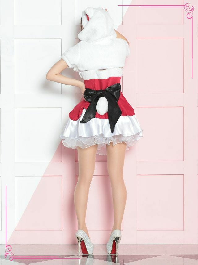 [ハロウィン コスプレ通販][ハローキティ]ふわもこキティ   キャラクター   ハロウィンコスプレ (Sサイズ/Mサイズ/Lサイズ)