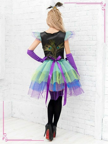 スパンコール孔雀ダンス  アニマル ハロウィンコスプレの7