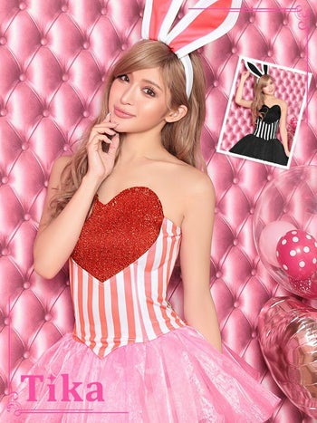 [ハロウィン コスプレ通販]Happyハートバニーガール アニマル  ハロウィンコスプレ