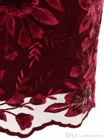 ディア バイ ローブドフルール [DEA] 1849スパンコール レース  フリル ドレス