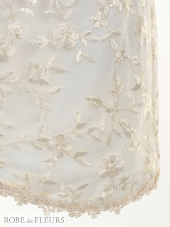 ROBEdeFLEURS ローブドフルール 立体 フラワーモチーフ×オフショル タイト ミニドレス[リボンベルト付][1778]