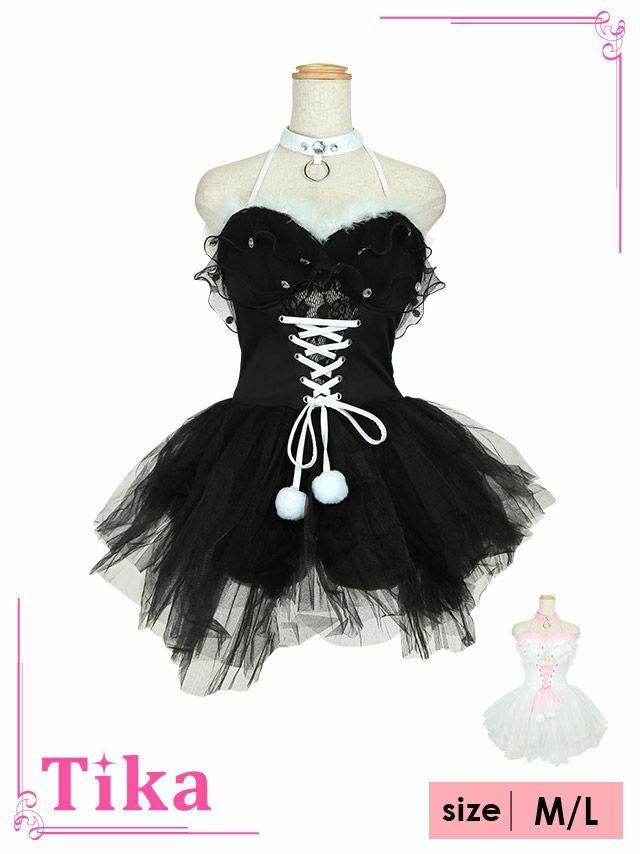 [ハロウィン コスプレ通販]ボリューミーレースアップバニーガール  アニマル ハロウィンコスプレ