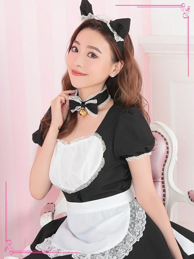 [ハロウィン コスプレ通販]猫耳メイド アニマル  ハロウィンコスプレ