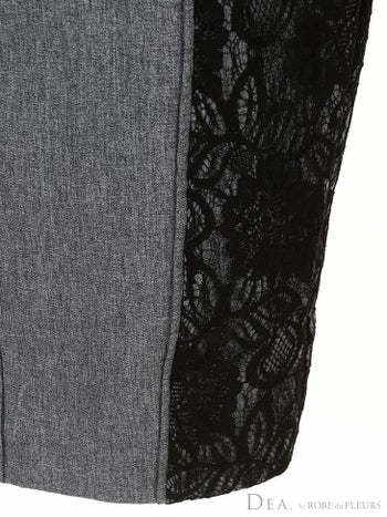 ディア バイ ローブドフルール [DEA] 1941 サイドレース切り替え  ホルターネック ドレス