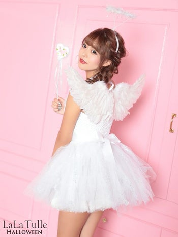 [ハロウィン コスプレ通販]ホワイトキューピット ハロウィンコスプレ
