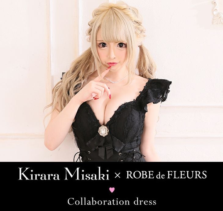 ROBEdeFLEURS ローブドフルール Kirara Misaki×ROBE de FLEURSコラボ ミニドレス [1973]
