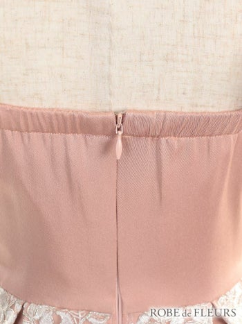 ROBEdeFLEURS [ローブドフルール]ラグジュアリーレース ペプラム ミニドレス[2034]