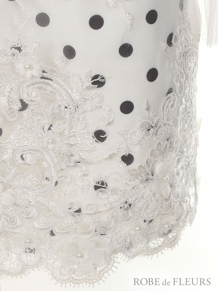 ROBEdeFLEURS ローブドフルール  ロマンスパールドットドレス[2092]