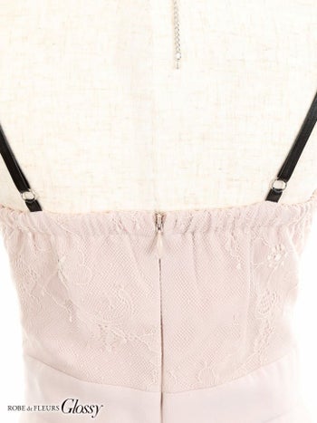 ROBEdeFLEURS Glossy[ローブドフルール グロッシー]フロント ジッパー× ストレッチ ミニドレス[美咲キララ][2103]