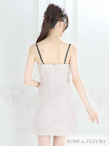 ROBEdeFLEURS ローブドフルール れいな先生コラボ ミニドレス[2093]
