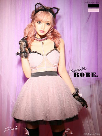 ROBEdeFLEURS ローブドフルール フェアリーキャットドレス[2211]