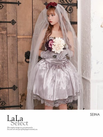 ゾンビ レーススカート 花嫁 ハロウィンコスプレ[聖菜]