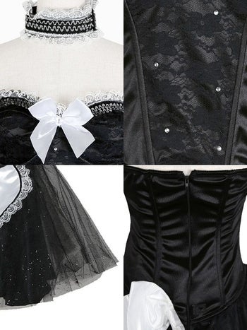 フリルリボンロリ メイド ハロウィンコスプレの7