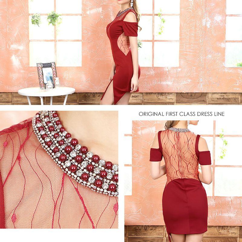 エンジェルアール [AngelR]ホルタービジュー×オフショルダー ミニドレス[葉月 芽生][20335]