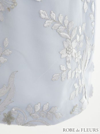 ROBEdeFLEURS ローブドフルール パール＆レース ホルターサテン タイト ミニドレス[2370]