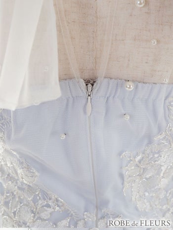 ROBEdeFLEURS ローブドフルール パール＆レース ホルターサテン タイト ミニドレス[2370]