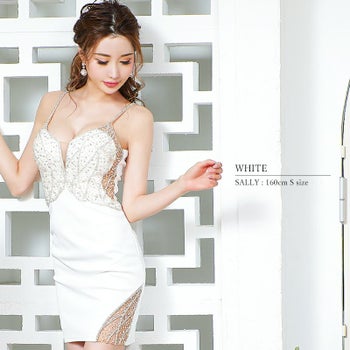 エンジェルアール [AngelR]バストパールレースデザイン キャミ ミニドレス[ほずみん][21229]