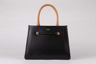 [LaLaTulle select]リアルレザーバイカラーバッグ(3color)画像15