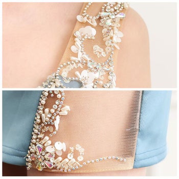 エンジェルアール [AngelR]ショルダー スパンコール ビジュー タック ミニドレス[葉月 芽生][22815-1]