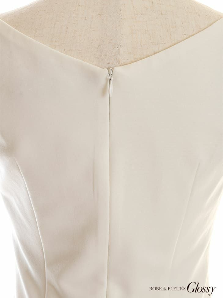 ROBEdeFLEURS Glossy[ローブドフルール グロッシー]フロント ジッパーｘ ストレッチ イエロー ミニドレス[真優川咲][2800]