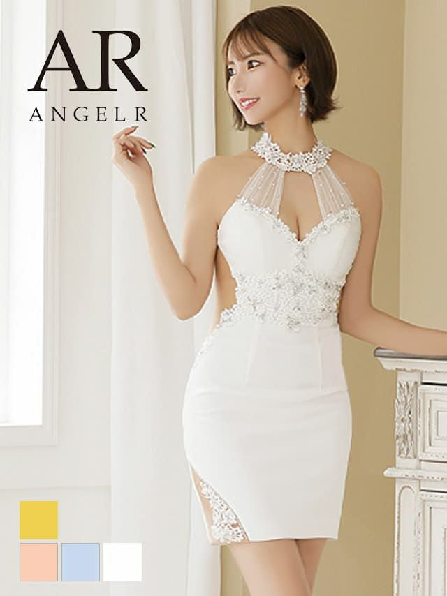 Angel R/エンジェルアール】ネック フラワーレースウエスト パール