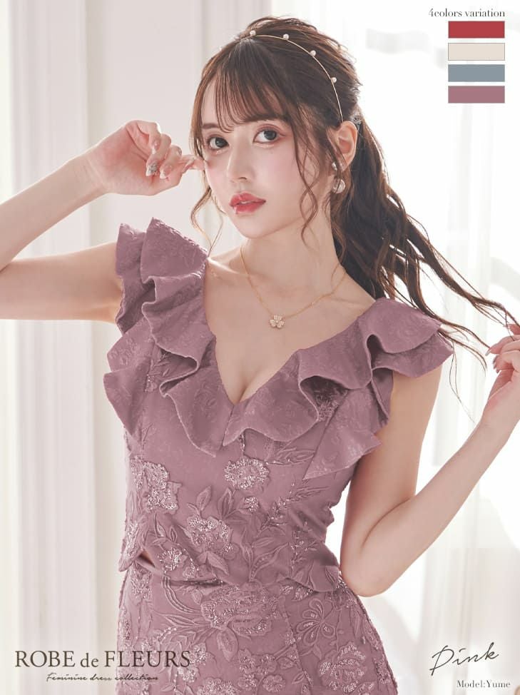 ROBE de FLEURS ⁄ ローブドフルールキラキラ スパンコールレース