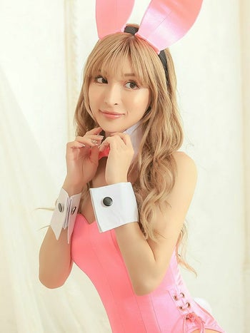 レースアップ ハイレグバニーガール ハロウィンコスプレ[ゆんころ着用]