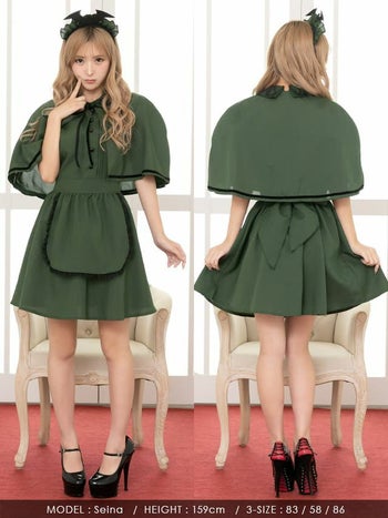 ケープデザイン 襟付き キュート ハロウィンコスプレ[聖菜][823884]