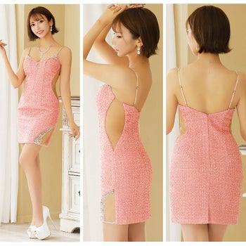 エンジェルアール [AngelR]ツイード フロントファスナー キャミソール ミニドレス[鈴音りん][22221z1]