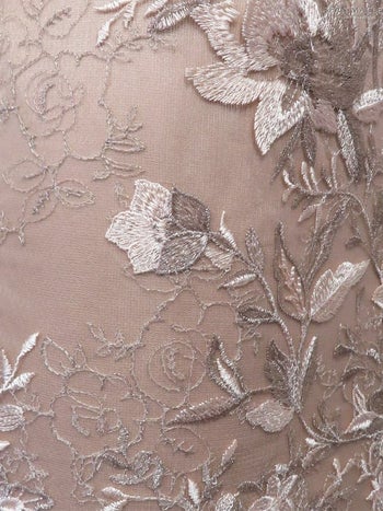 ジャンマクレーン[JEANMACLEAN]刺繍レース シースルー 五部袖 ひざ丈ドレス[KAREN][21805]