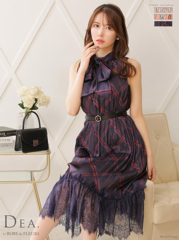 DEA. by ROBE de FLEURS / Dear】Flare Mini Dress