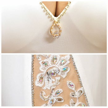 エンジェルアール AngelR サイド フラワー レース バスト チャーム ロングドレス[葉月 芽生][22363]