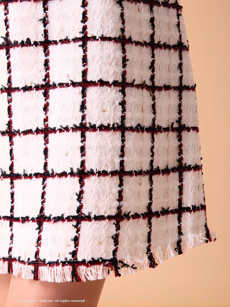 Andy [アンディ]チェック ツイード ノースリーブ ミニドレス[2676]