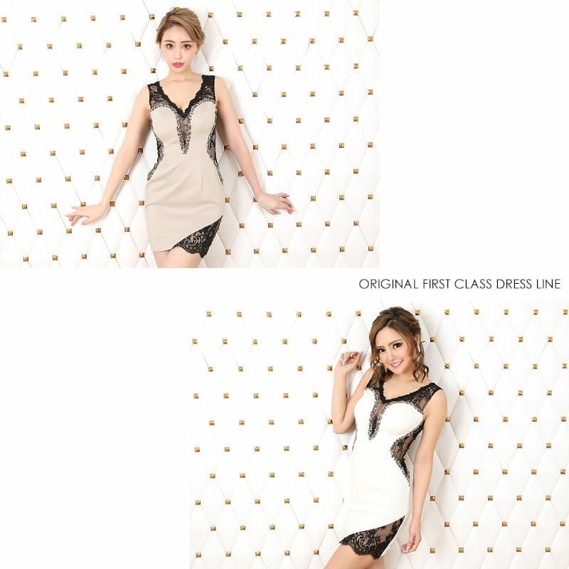 AngelR [エンジェルアール]フラワーレース ビジュー ミニドレス[20813]