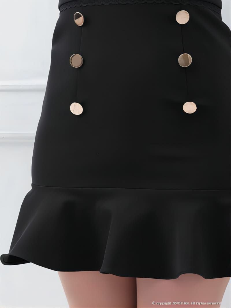 an[アン]刺繍レース 半袖 マーメイド タイト ミニドレス[3378]