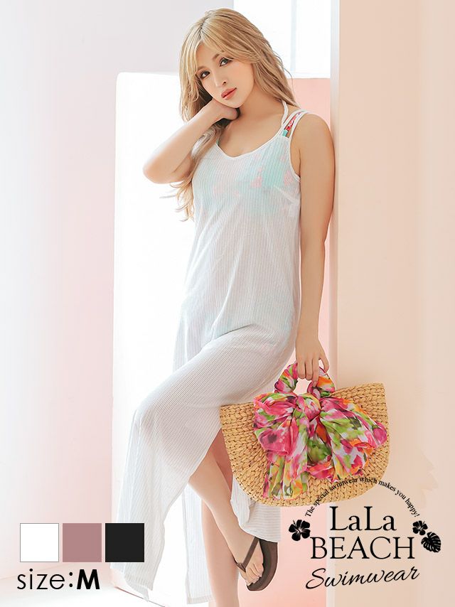 UVカットベロアマキシワンピース [ゆんころ/水着着用]