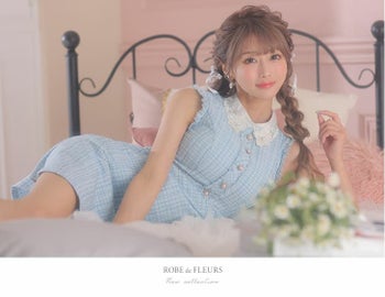 ROBE de FLEURS[ローブドフルール]襟付き スプリング ツイード タイト 高級ミニドレス[ゆめ/キャバドレス着用][2726z]