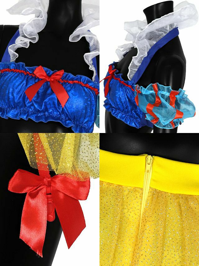 3点set 白雪姫セクシープリンセスキャラクター [トップス+ショーツ+カチューシャ]