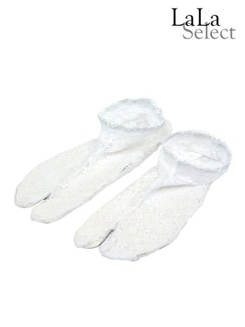 [LaLaTulle select] フラワーレースストレッチ足袋