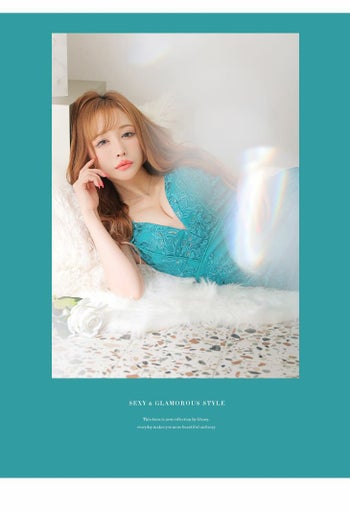 ROBEdeFLEURS Glossy[ローブドフルール グロッシー]花柄 モチーフ アシンメトリー ノースリーブ ワンカラー タイト 高級ミニドレス[ホワイト][XS/Lあり][真優川 咲/キャバドレス着用][3123-0]