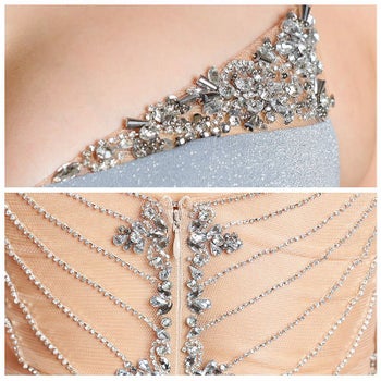 AngelR[エンジェルアール]ワンカラー ノースリーブ ラメ バスト ビジュー シアー バックデザイン タイト 高級 ロングドレス[ブラック][きよみん/キャバドレス着用][22367]