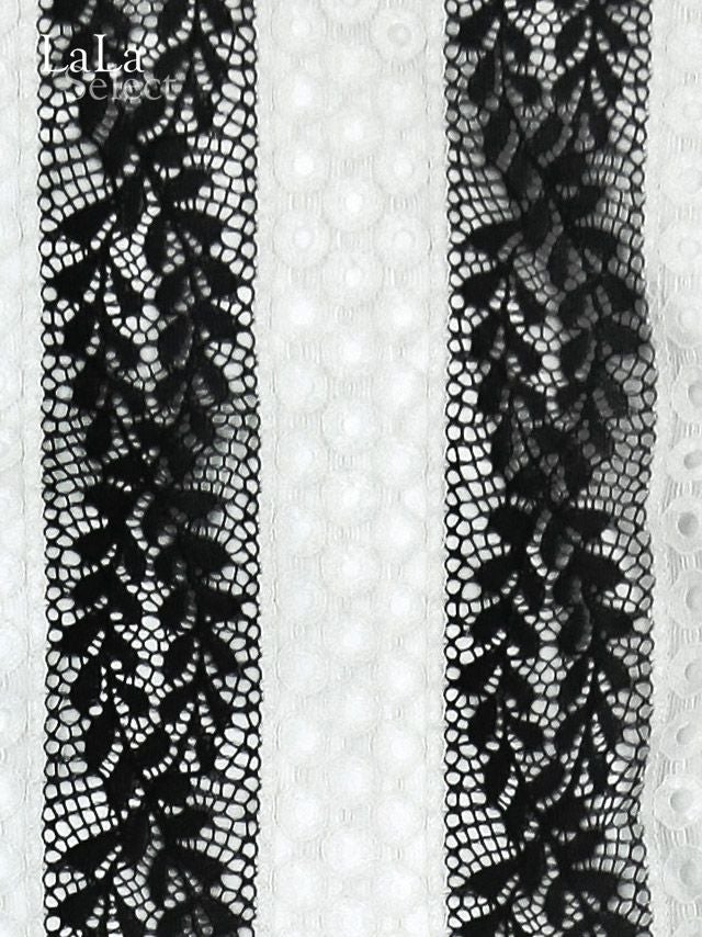 [浴衣]総レース×縞模様 ロリータ風 ゆかた9点SET[作り帯][聖菜着用]