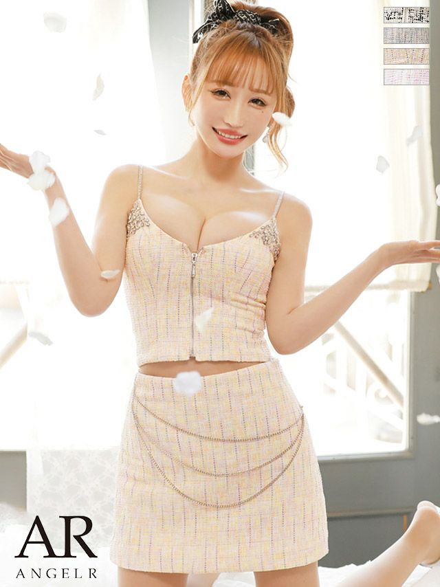 SALE【Angel R/エンジェルアール】キャミソール フロントジップ