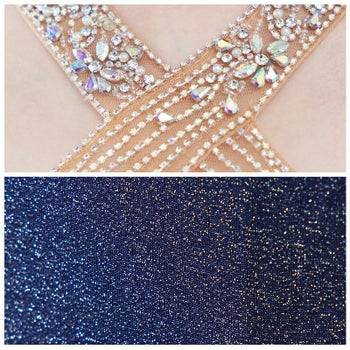 【Angel R/エンジェルアール】クロス ビジュー ファスナー ノースリーブ タイトロングドレス (AR23347)