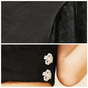 【PURESS/ピュアレス】パールビジューチャームセットアップフレアミニドレス (PS202303)